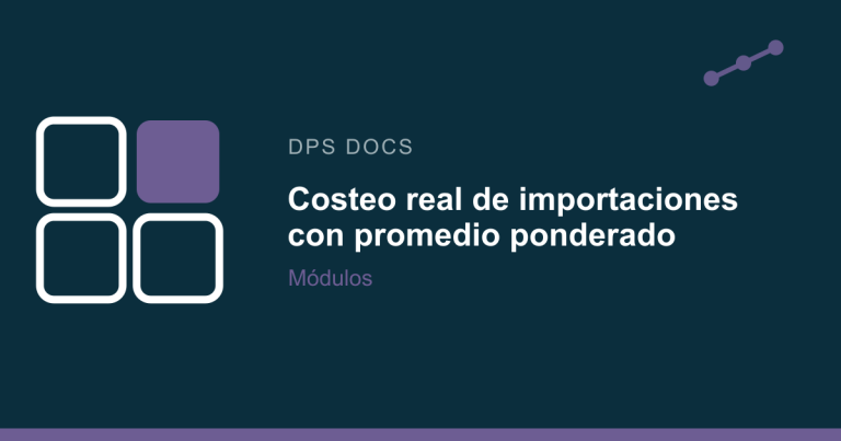 Costeo real de importaciones con promedio ponderado