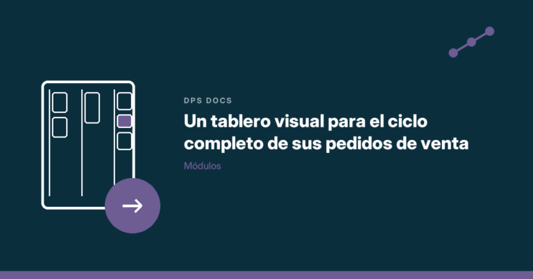 Un tablero visual para el ciclo completo de sus pedidos de venta